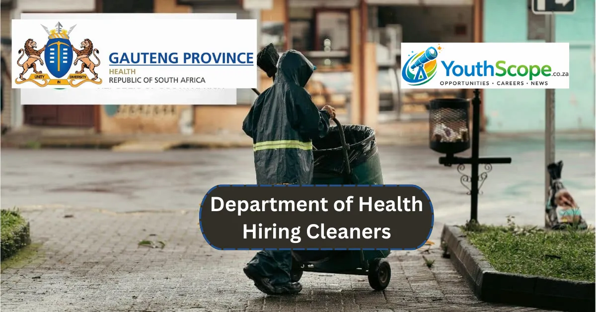 Department of Health Hiring Cleaners