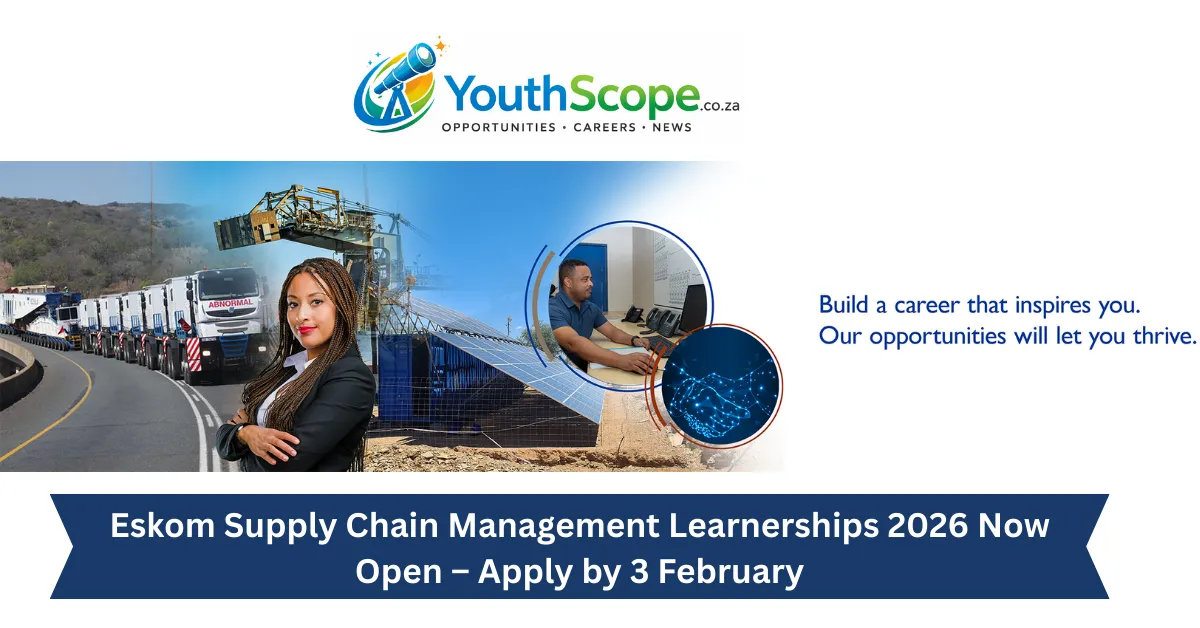 Read more about the article Eskom Supply Chain Management Learnerships 2026 Now Open – Apply by 3 February