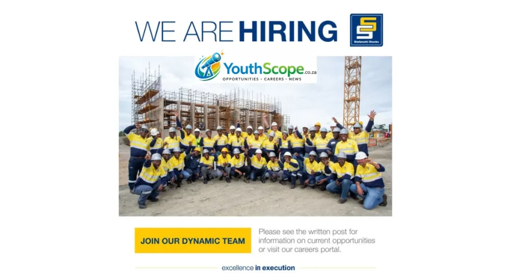 Stefanutti Stocks Cadet Foreman Learnerships 2026