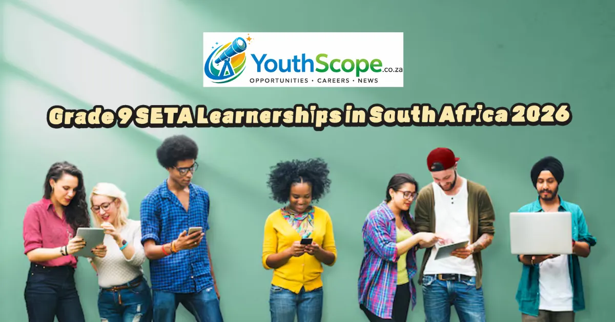 Grade 9 SETA Learnerships in South Africa 2026