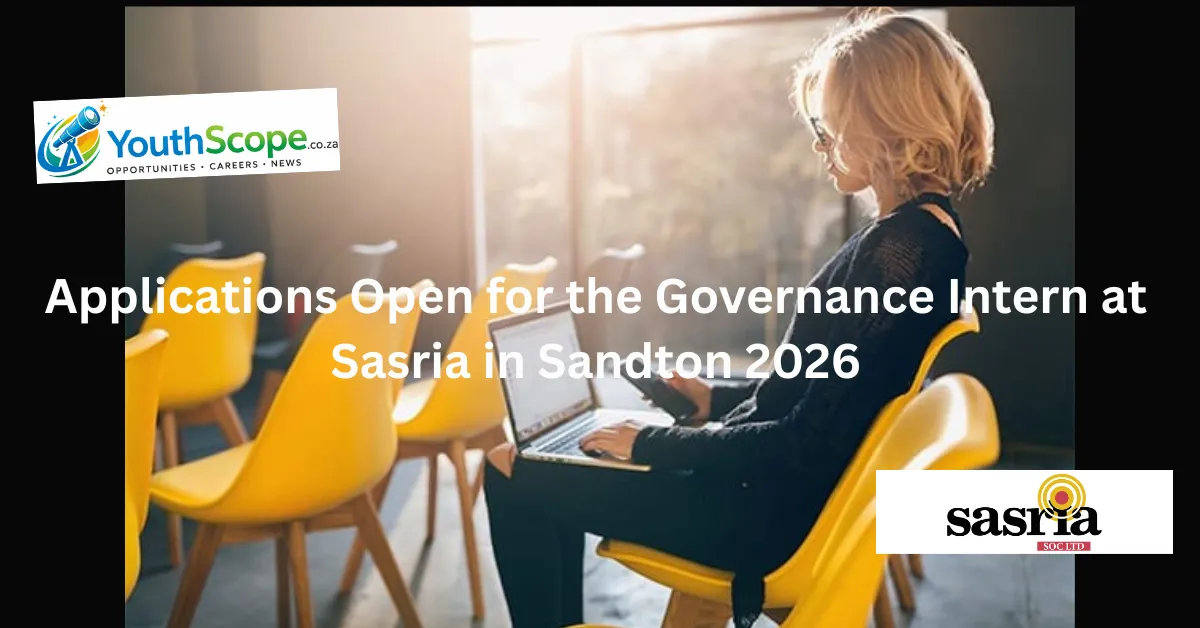 Applications Open for the Governance Intern at Sasria in Sandton 2026