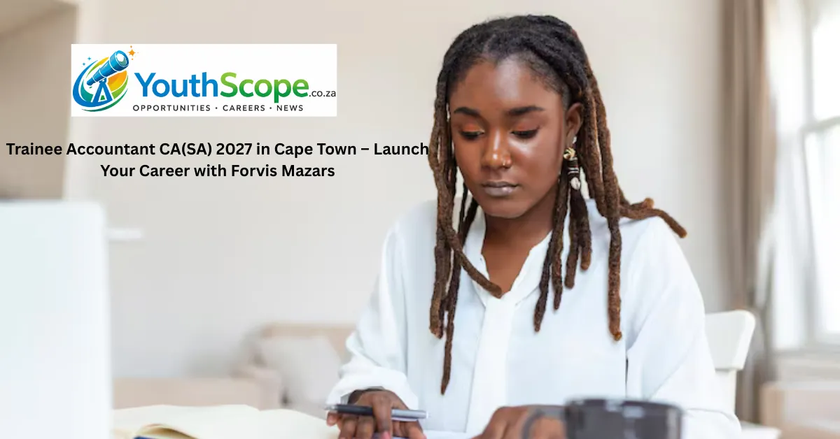 Trainee Accountant CA(SA) 2027 in Cape Town – Launch Your Career with Forvis Mazars