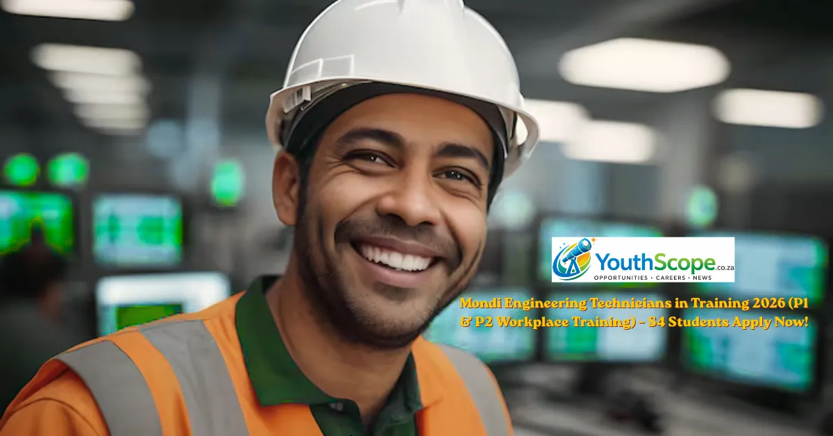 Read more about the article Mondi Engineering Technicians in Training 2026 (P1 & P2 Workplace Training) – S4 Students Apply Now!