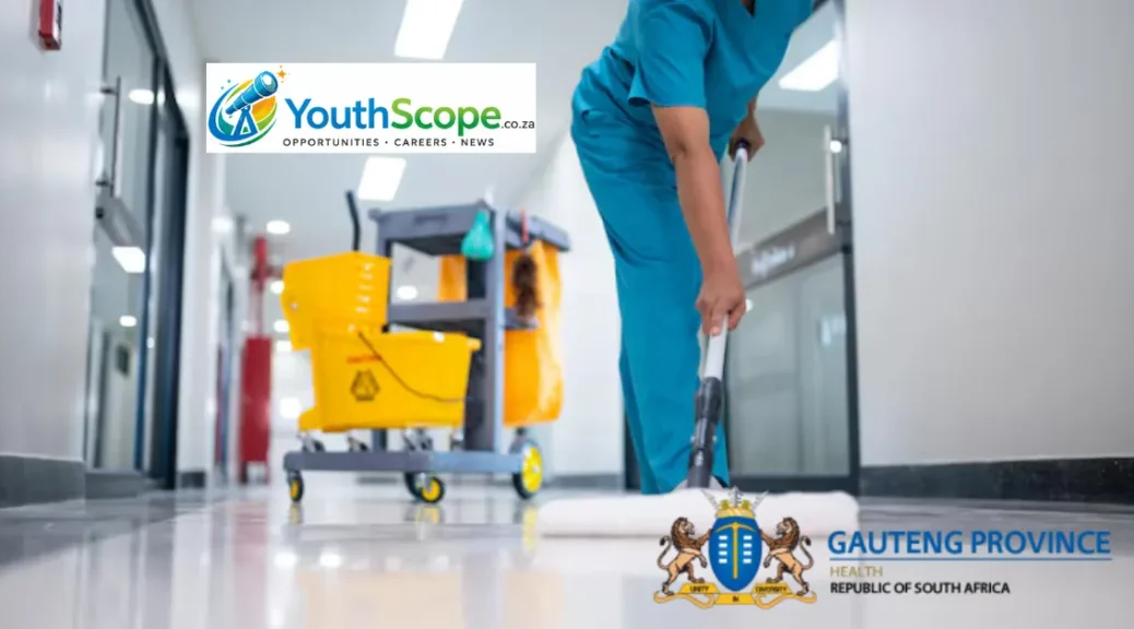 Gauteng Health hiring 67 Cleaners