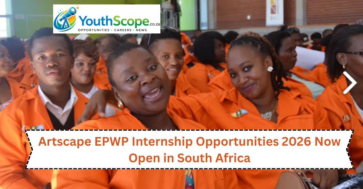 Artscape EPWP Internship Opportunities 2026 Now Open in South Africa