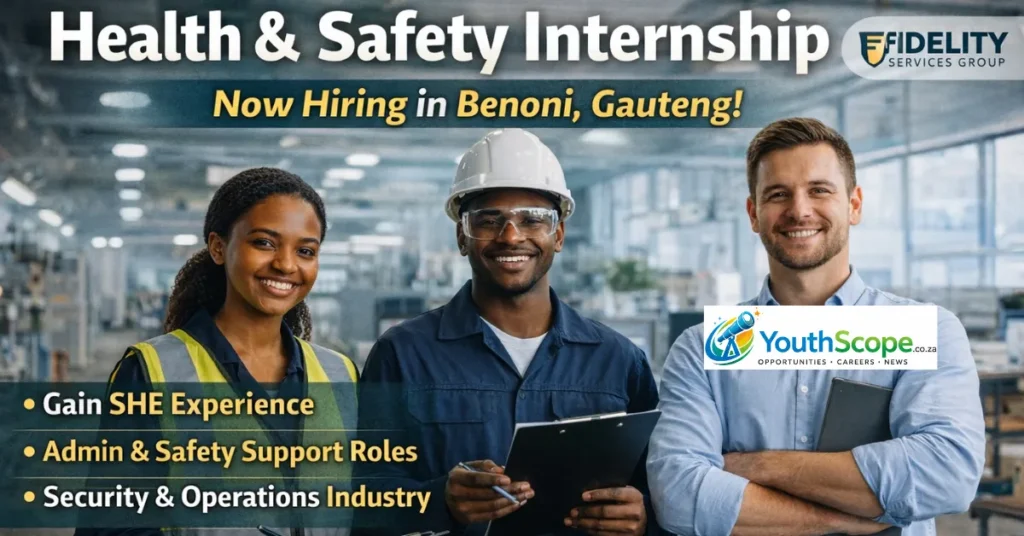 Health and Safety Internship 2026: Fidelity Services Group Hiring Interns in Benoni
