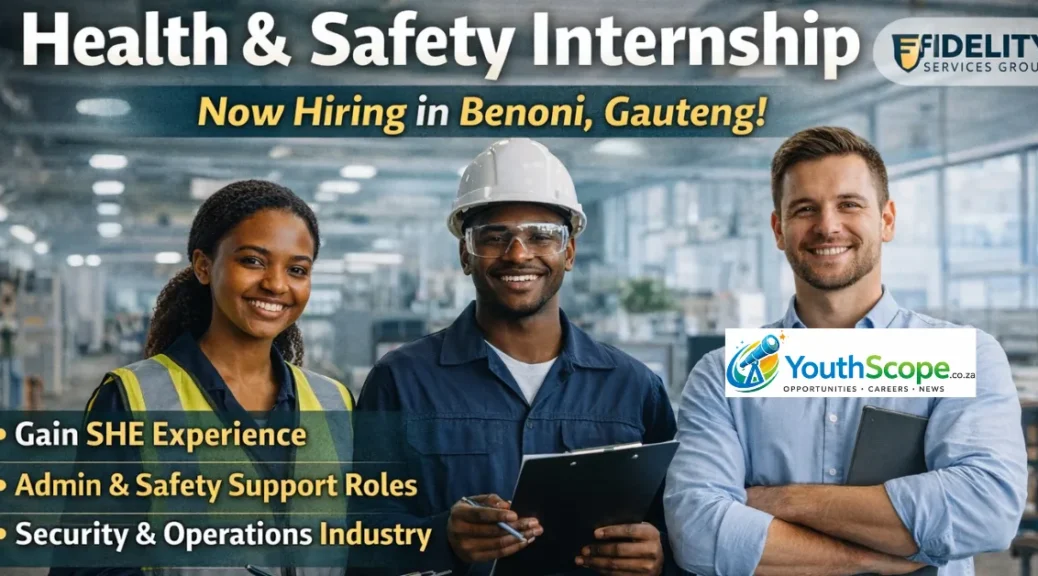 Health and Safety Internship 2026: Fidelity Services Group Hiring Interns in Benoni