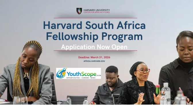 Harvard South Africa Fellowship 2027/2028 (Fully Funded to Harvard University) – Apply by 31 March!