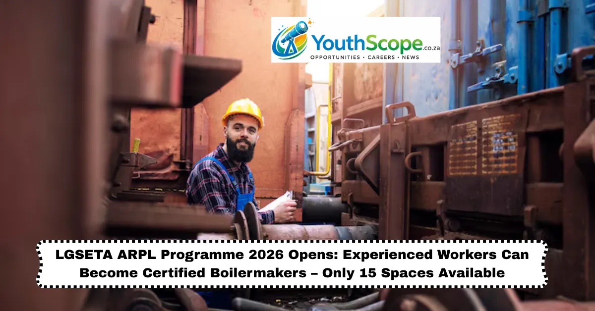 Read more about the article LGSETA ARPL Programme 2026 Opens: Experienced Workers Can Become Certified Boilermakers – Only 15 Spaces Available