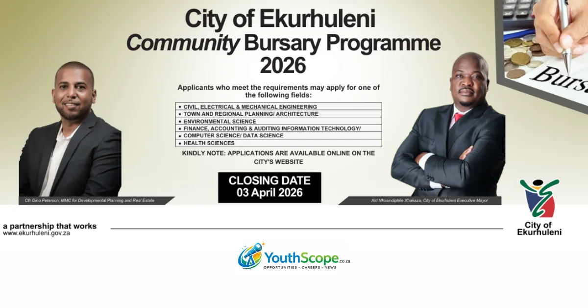 City of Ekurhuleni Bursary 2026
