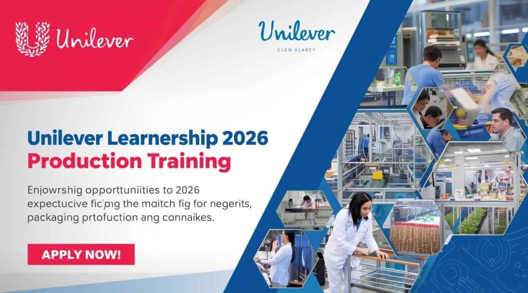 Unilever Learnership 2026: Apply Now for Packaging & Production Training