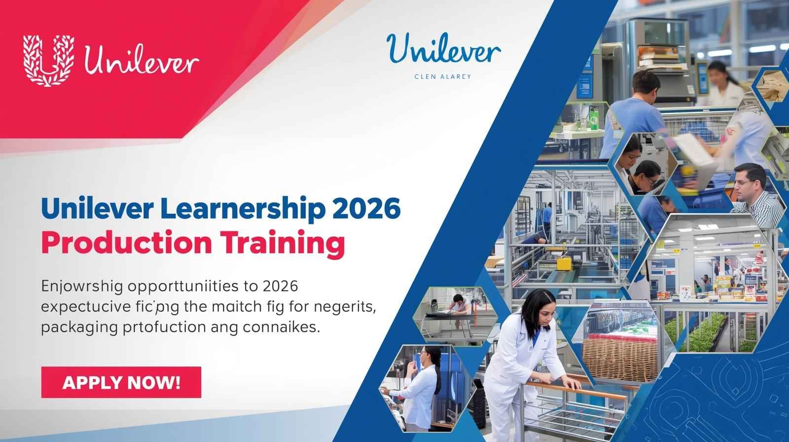 Read more about the article Unilever Learnership 2026: Apply Now for Packaging & Production Training