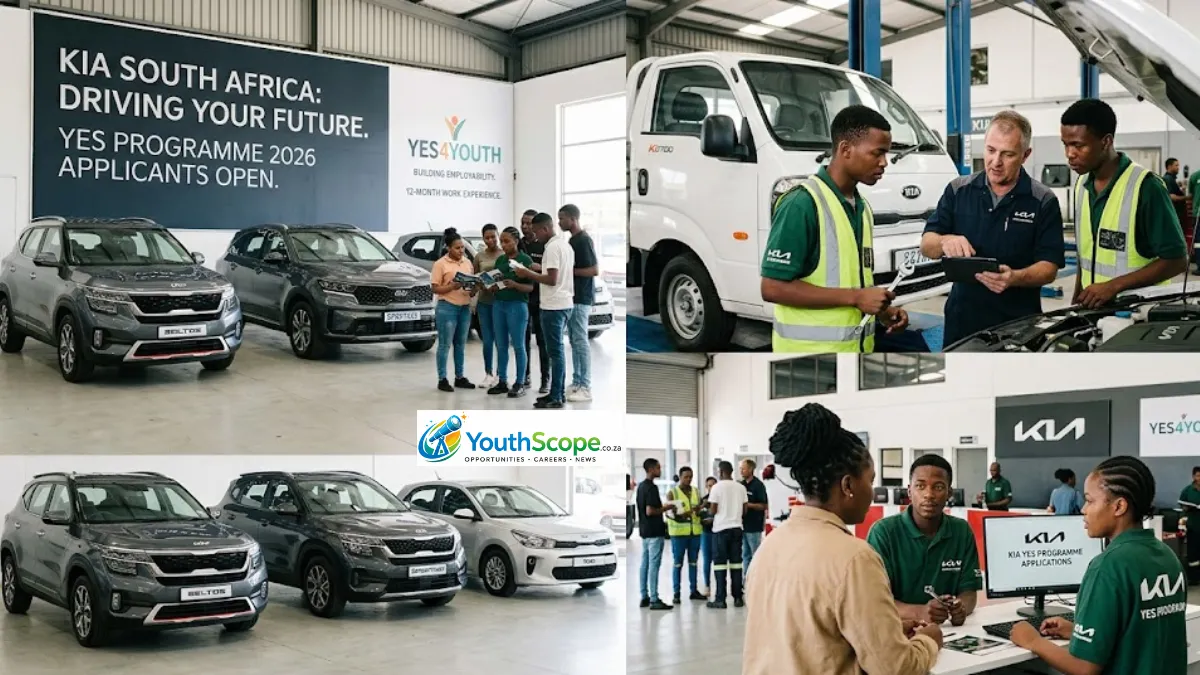 You are currently viewing Kia SA YES Programme 2026 Opens 12-Month Workplace Opportunity for Unemployed Youth Across South Africa
