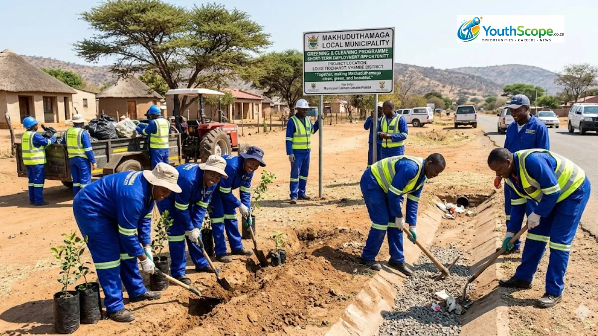 Makhuduthamaga Local Municipality Greening and Cleaning Programme (56 Posts) Now Open