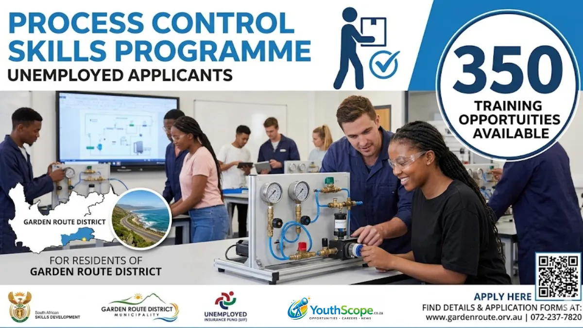 350 Garden Route Training Opportunities Open for Unemployed Applicants in 2026