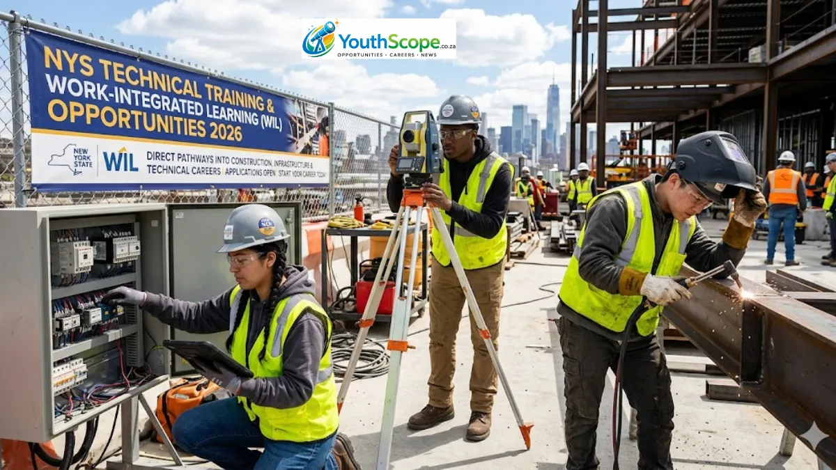 NYS Technical Training and WIL Opportunities 2026: Apply for Funded Youth Skills Programme in South Africa
