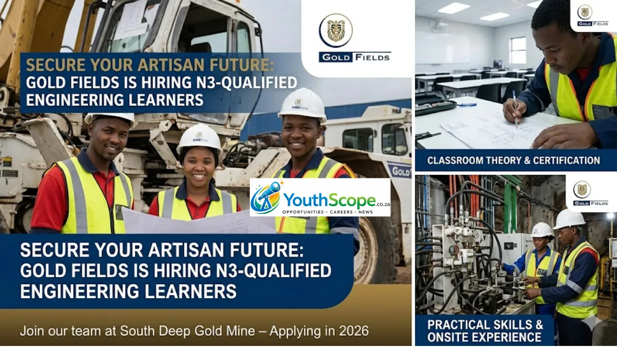 Secure Your Artisan Future: Gold Fields is Hiring N3-Qualified Engineering Learners