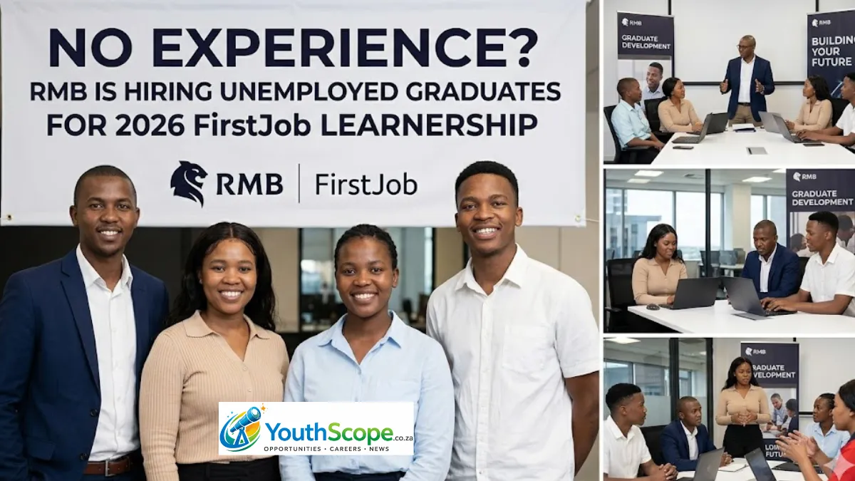 No Experience? RMB is Hiring Unemployed Graduates for 2026 FirstJob Learnership
