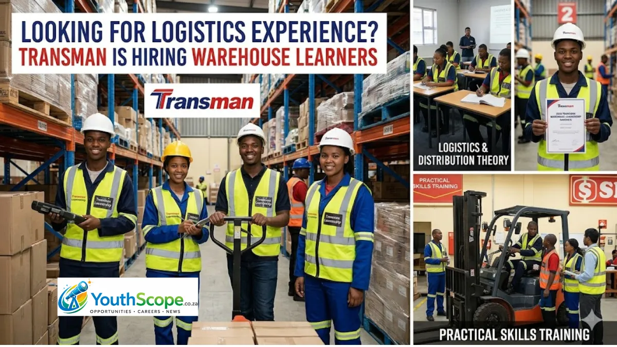 Looking for Logistics Experience? Transman is Hiring Warehouse Learners in GP and KZN