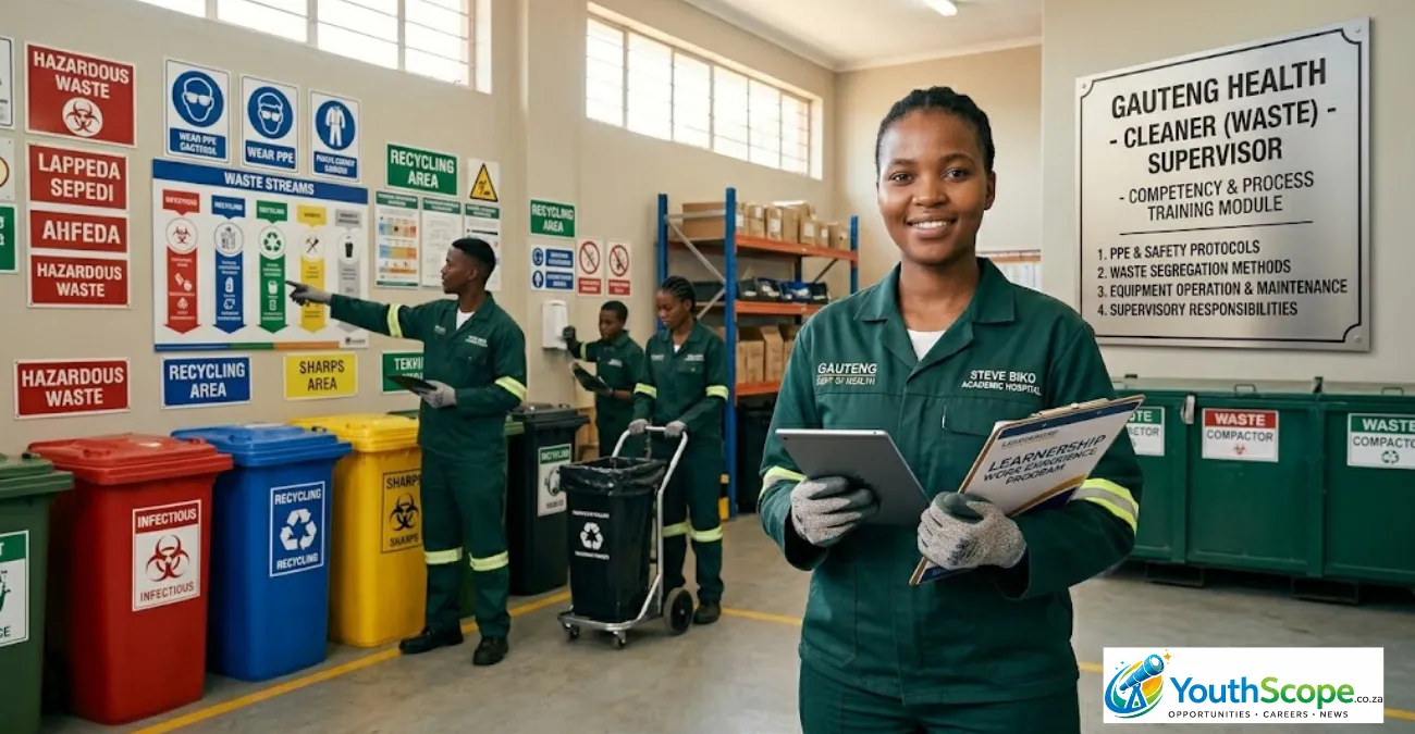 Gauteng Department of Health Cleaner (Waste) Supervisor Vacancy 2026 – Apply Now
