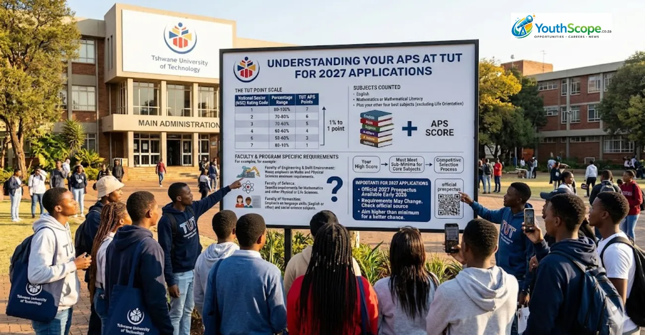 If you’re planning to study at the Tshwane University of Technology (TUT) in 2027, understanding your Admission Point Score (APS) is one of the most important steps in your application process.