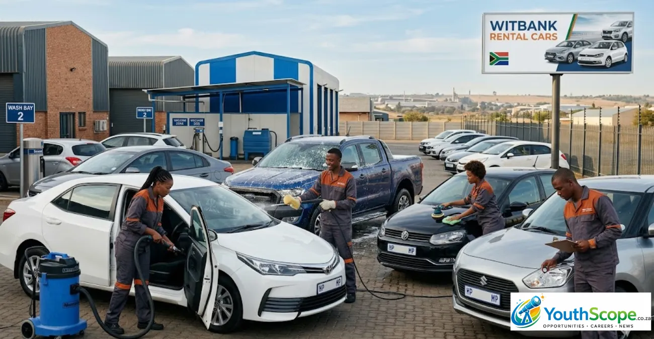 Car Rental Cleaner Jobs in Witbank Offer Permanent Employment Paying Up to R6 500 Per Month