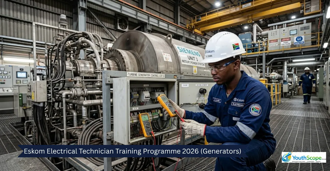 Eskom Electrical Technician Training Programme 2026 (Generators)