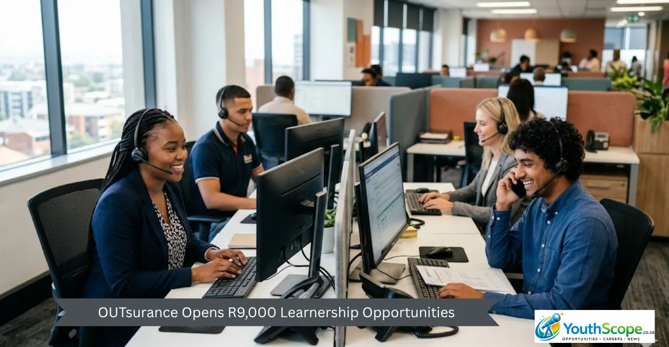OUTsurance Opens R9,000 Learnership Opportunities for South African Youth With No Experience Needed