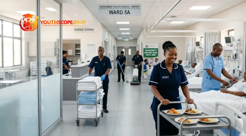 Gauteng Department of Health Ward Assistants working in a hospital ward.