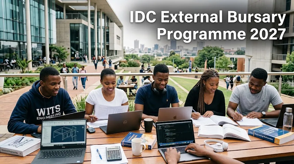 South African students studying through the IDC Bursary Programme.