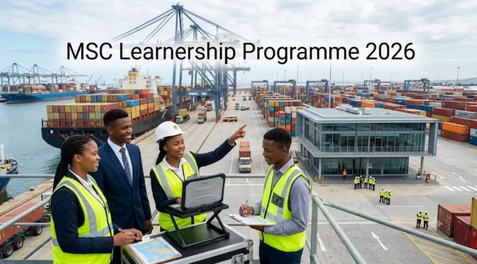MSC Learnership Programme 2026: 36-Month Paid Logistics Learnership with Monthly Stipend