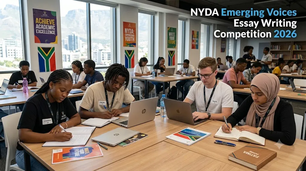 South African youth participating in the NYDA Emerging Voices Essay Writing Competition 2026