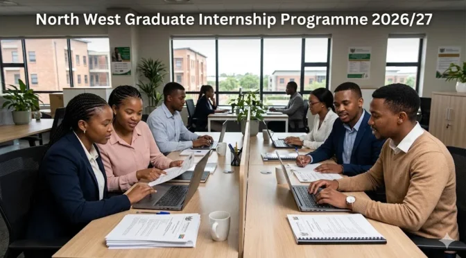 North West Department graduate interns receiving workplace training in a government office.