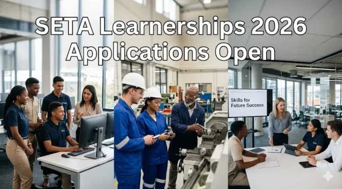 South African youth participating in a SETA learnership training programme in 2026.