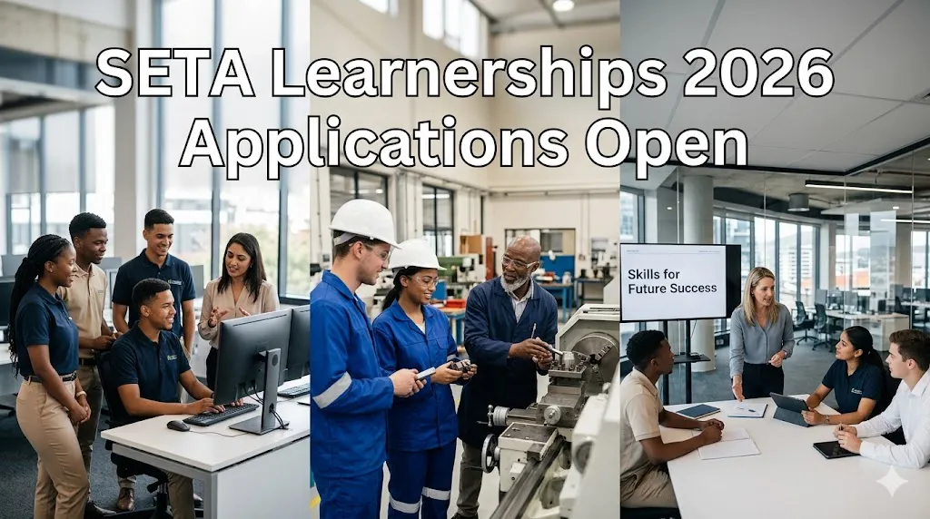 South African youth participating in a SETA learnership training programme in 2026.
