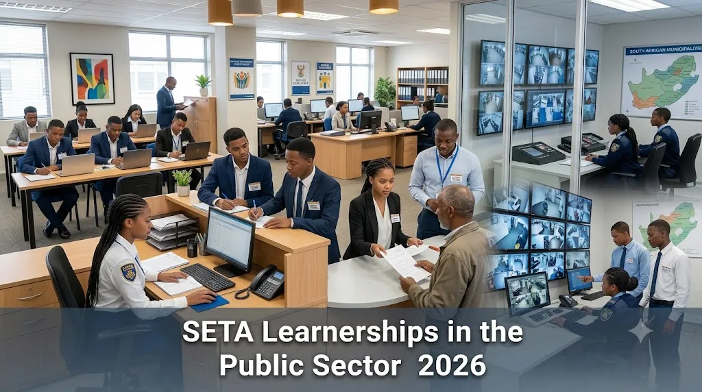 Young South Africans participating in a public sector SETA learnership programme.