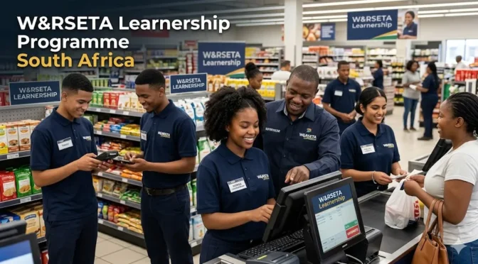 W&RSETA learnership participants receiving workplace training in South Africa