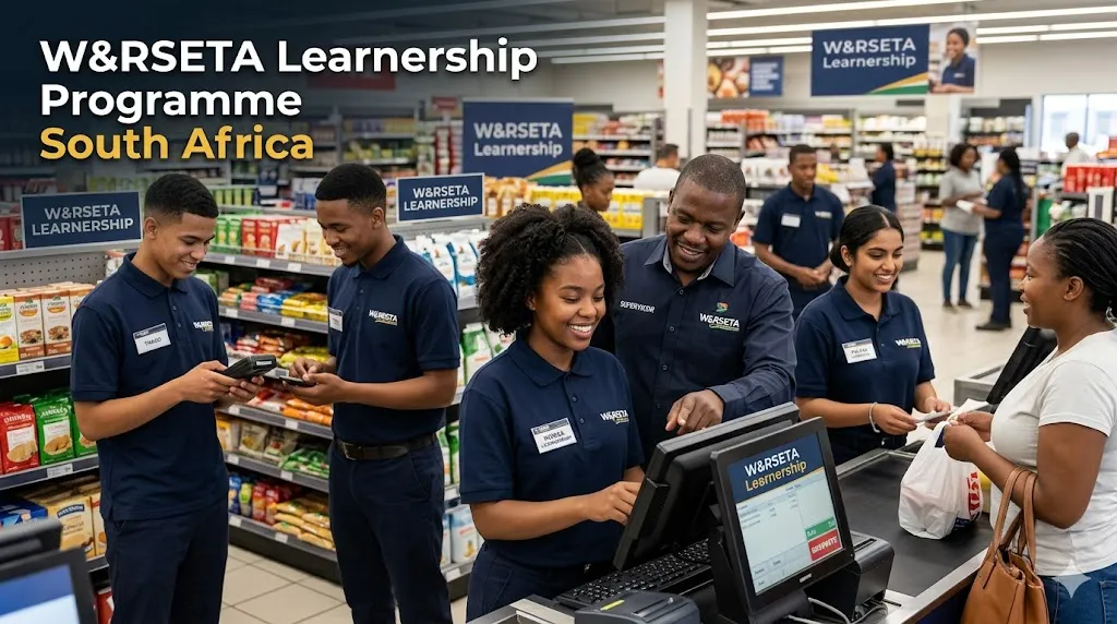 W&RSETA learnership participants receiving workplace training in South Africa