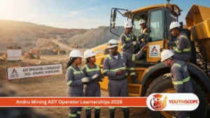 Andru Mining ADT Operator Learnership 2026 for Grade 12 applicants in Mpumalanga.