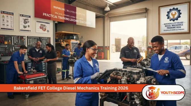 Diesel Mechanics Training 2026 Now Open — Free Accommodation Available at Bakersfield FET College