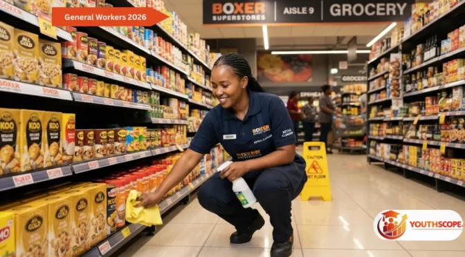 Boxer Superstores Cleaner Job Opportunity 2026 | Permanent Position R1,000 to R2,500 per month