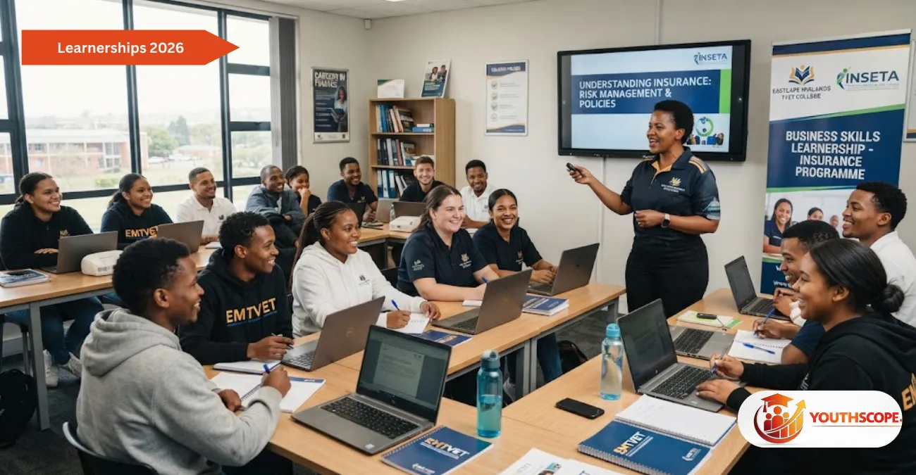 Business Skills Learnership 2026 students at Eastcape Midlands TVET College.