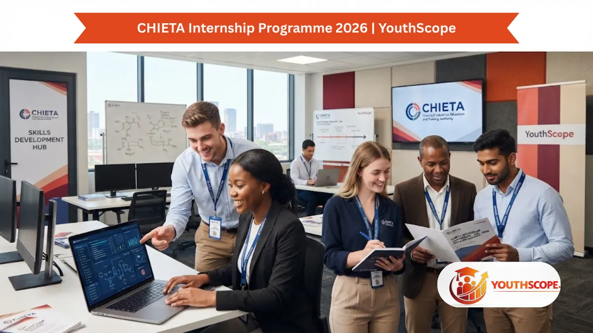 Young South African graduates participating in the CHIETA Internship Programme 2026 workplace training opportunity.
