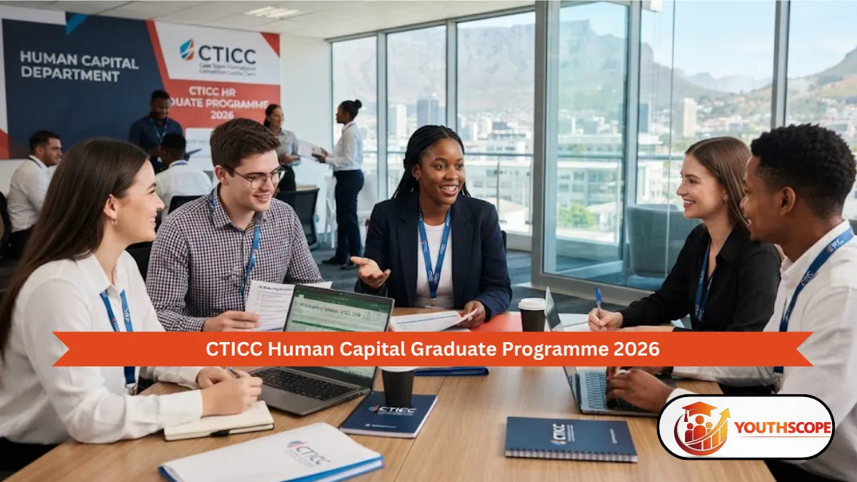 Young South African Human Resources graduates participating in the CTICC Human Capital Graduate Programme 2026 in Cape Town.