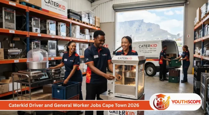 Caterkid driver and general worker job opportunity in Cape Town for South African applicants