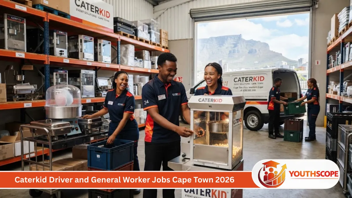 Caterkid driver and general worker job opportunity in Cape Town for South African applicants
