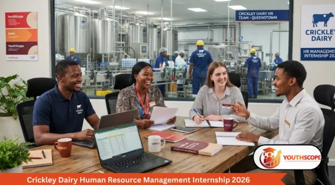 Crickley Dairy Is Hiring Human Resource Management Interns – Earn Up to R5,620 Per Month