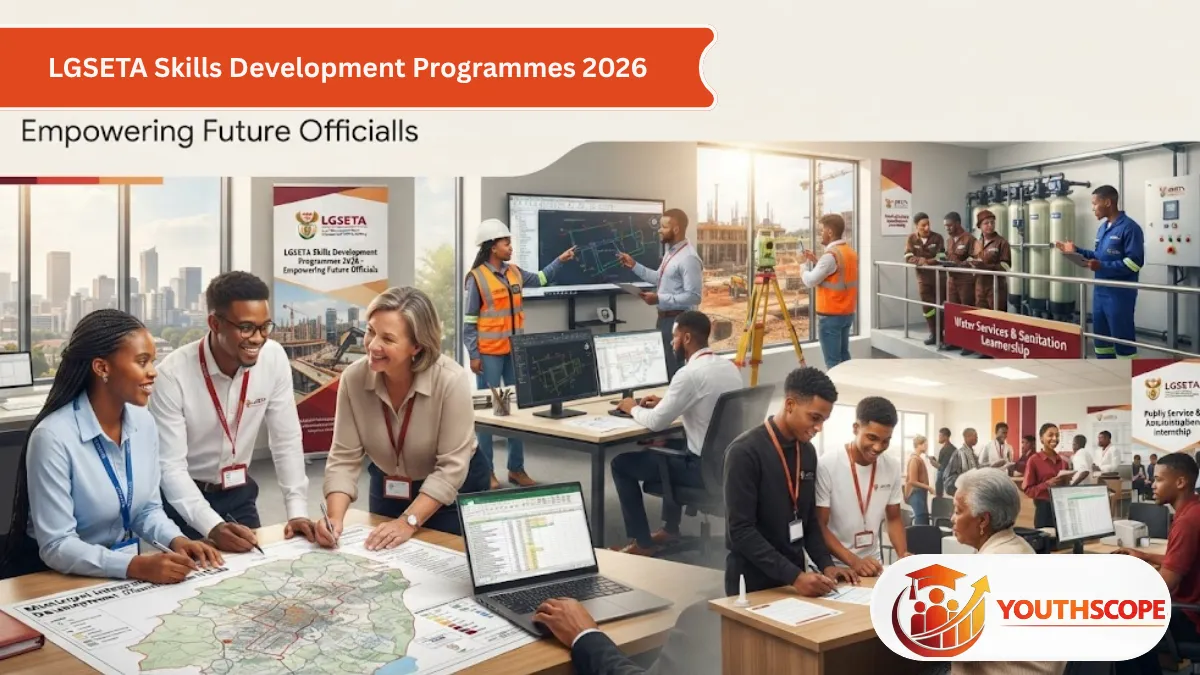 LGSETA Skills Development Programmes 2026 supporting South Africans through municipal learnerships, internships and workplace training.