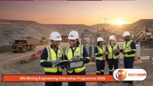 African engineering graduates participating in the PMG Mining Engineering Internship Programme 2026 at a mining operation in the Northern Cape.