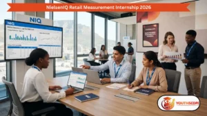Young South African graduates analysing retail sales data during the NielsenIQ Retail Measurement Internship Programme 2026.